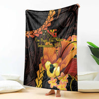 Papua New Guinea Independence Day Blanket 50th Anniversary Papua Niu Gini Bird Of Paradise LT14 - Polynesian Pride