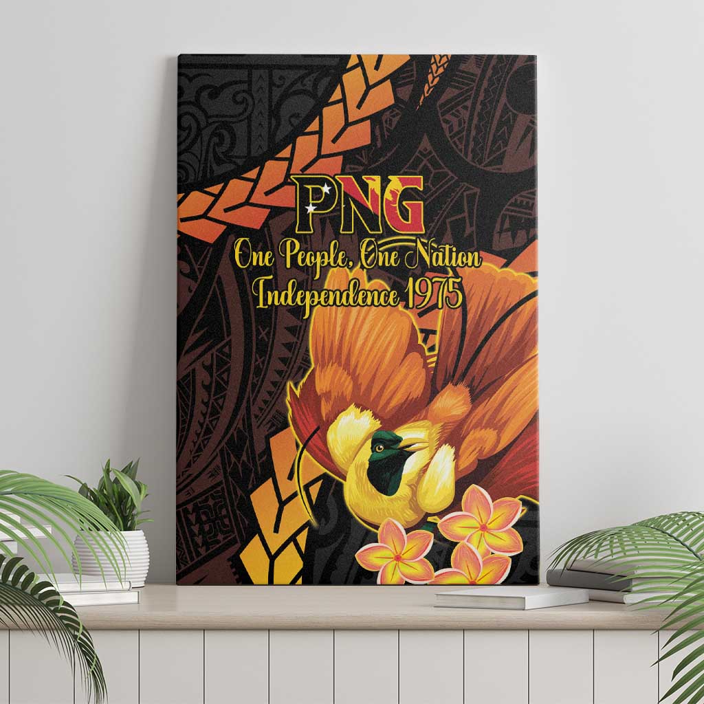 Papua New Guinea Independence Day Canvas Wall Art 50th Anniversary Papua Niu Gini Bird Of Paradise LT14 - Polynesian Pride