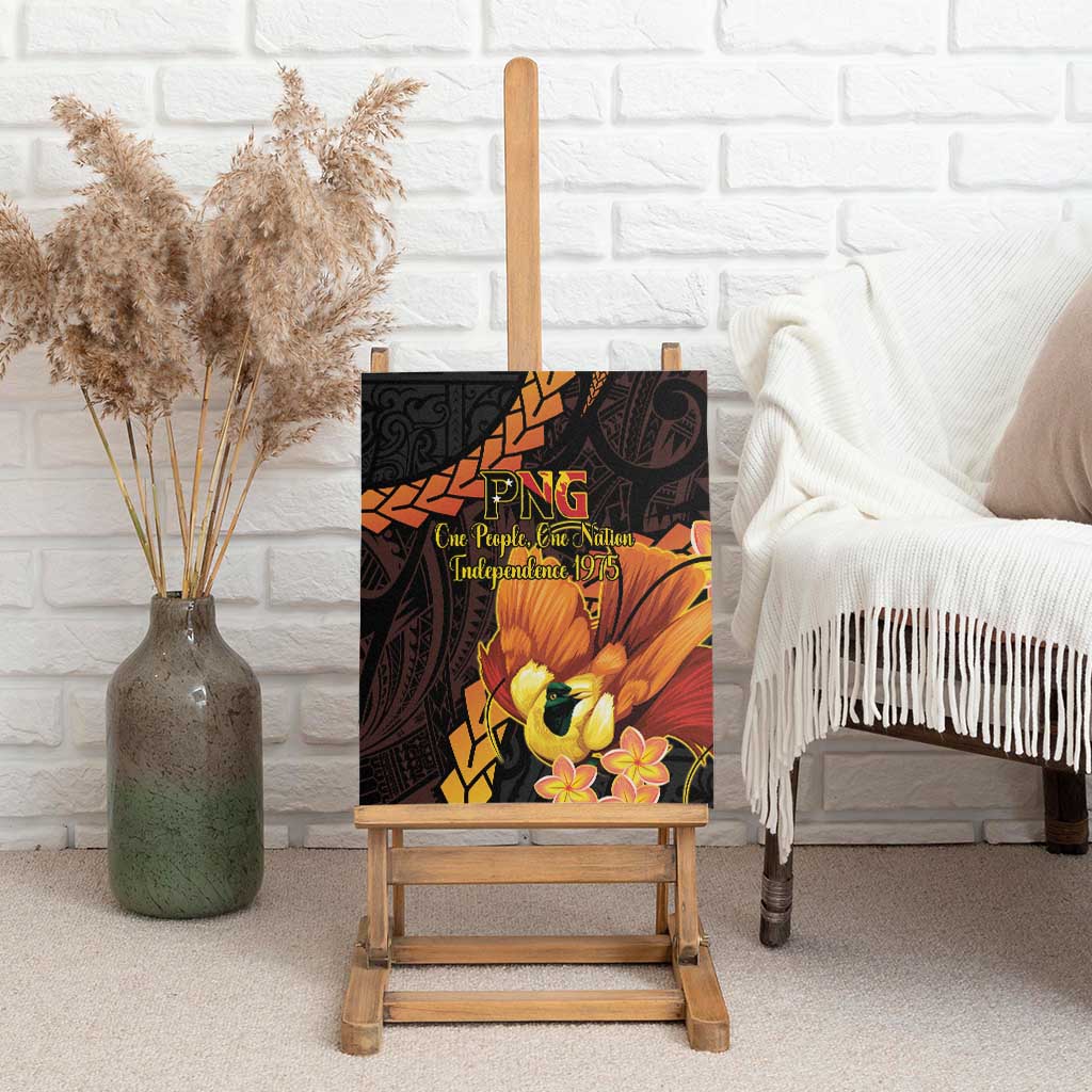 Papua New Guinea Independence Day Canvas Wall Art 50th Anniversary Papua Niu Gini Bird Of Paradise LT14 - Polynesian Pride