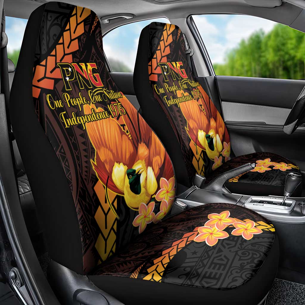 Papua New Guinea Independence Day Car Seat Cover 50th Anniversary Papua Niu Gini Bird Of Paradise LT14 - Polynesian Pride