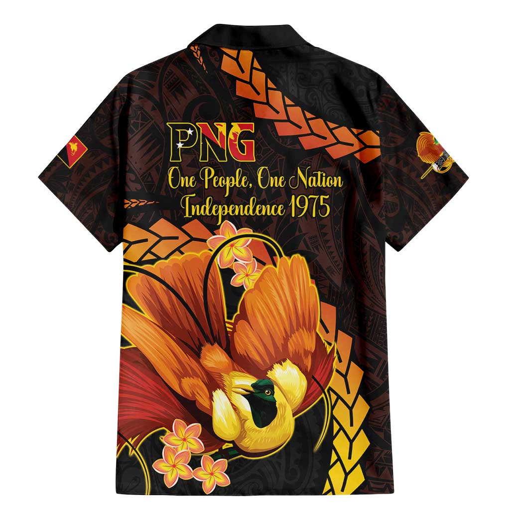 Papua New Guinea Independence Day Family Matching Mermaid Dress and Hawaiian Shirt 50th Anniversary Papua Niu Gini Bird Of Paradise LT14 - Polynesian Pride