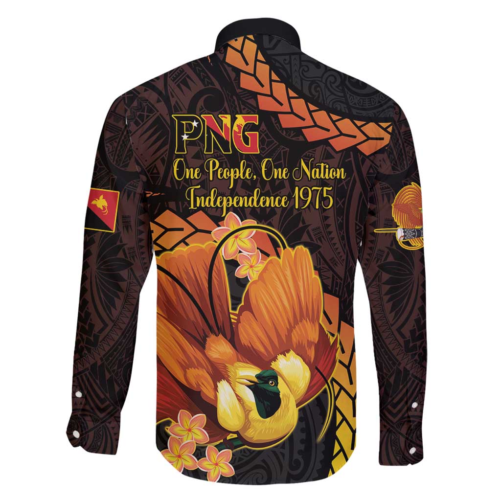 Papua New Guinea Independence Day Family Matching Off Shoulder Maxi Dress and Hawaiian Shirt 50th Anniversary Papua Niu Gini Bird Of Paradise LT14 - Polynesian Pride