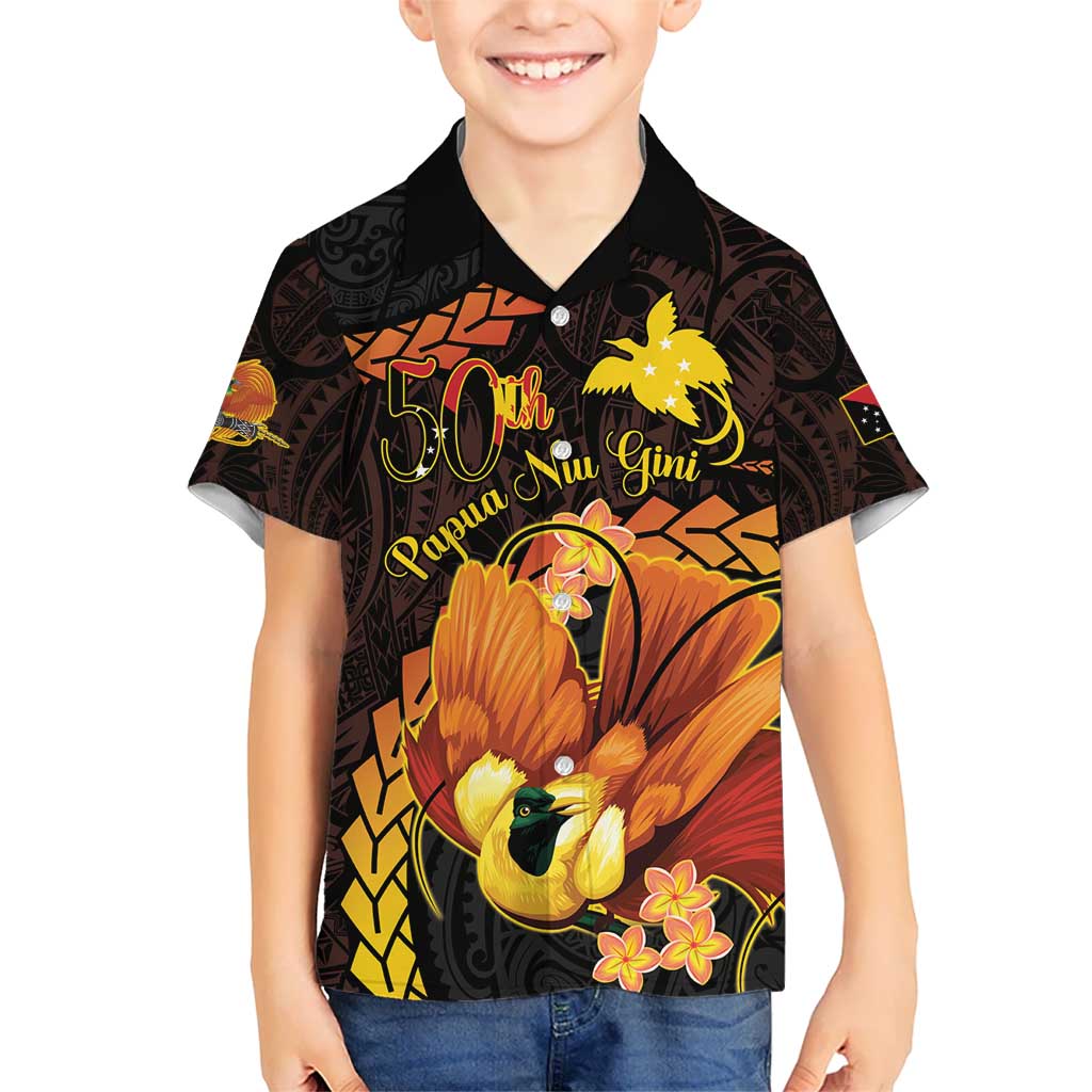 Papua New Guinea Independence Day Hawaiian Shirt 50th Anniversary Papua Niu Gini Bird Of Paradise LT14 - Polynesian Pride
