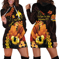 Papua New Guinea Independence Day Hoodie Dress 50th Anniversary Papua Niu Gini Bird Of Paradise LT14 - Polynesian Pride