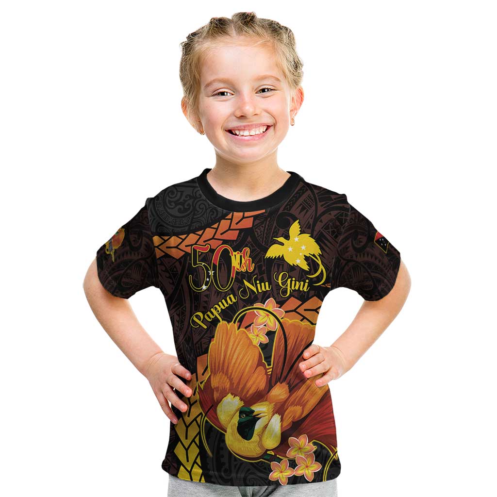 Papua New Guinea Independence Day Kid T Shirt 50th Anniversary Papua Niu Gini Bird Of Paradise LT14