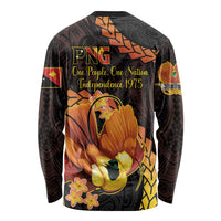 Papua New Guinea Independence Day Long Sleeve Shirt 50th Anniversary Papua Niu Gini Bird Of Paradise LT14 - Polynesian Pride