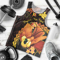 Papua New Guinea Independence Day Men Tank Top 50th Anniversary Papua Niu Gini Bird Of Paradise LT14 - Polynesian Pride