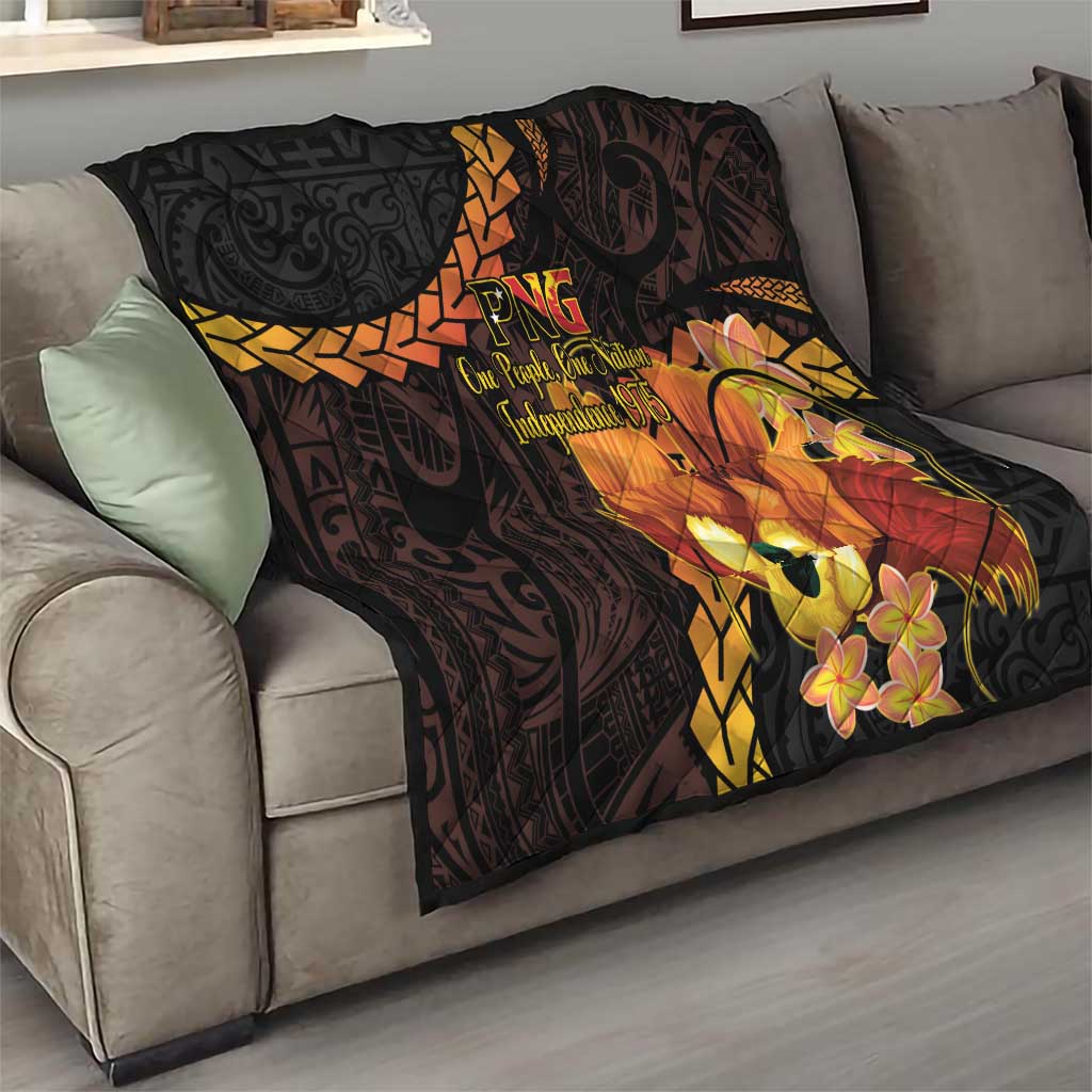 Papua New Guinea Independence Day Quilt 50th Anniversary Papua Niu Gini Bird Of Paradise LT14 - Polynesian Pride