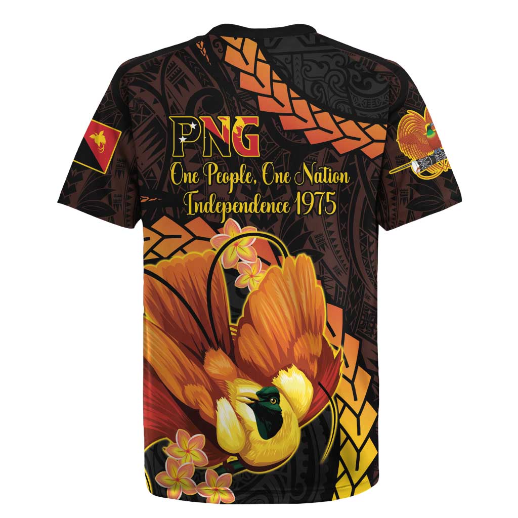 Papua New Guinea Independence Day Rugby Jersey 50th Anniversary Papua Niu Gini Bird Of Paradise LT14 - Polynesian Pride