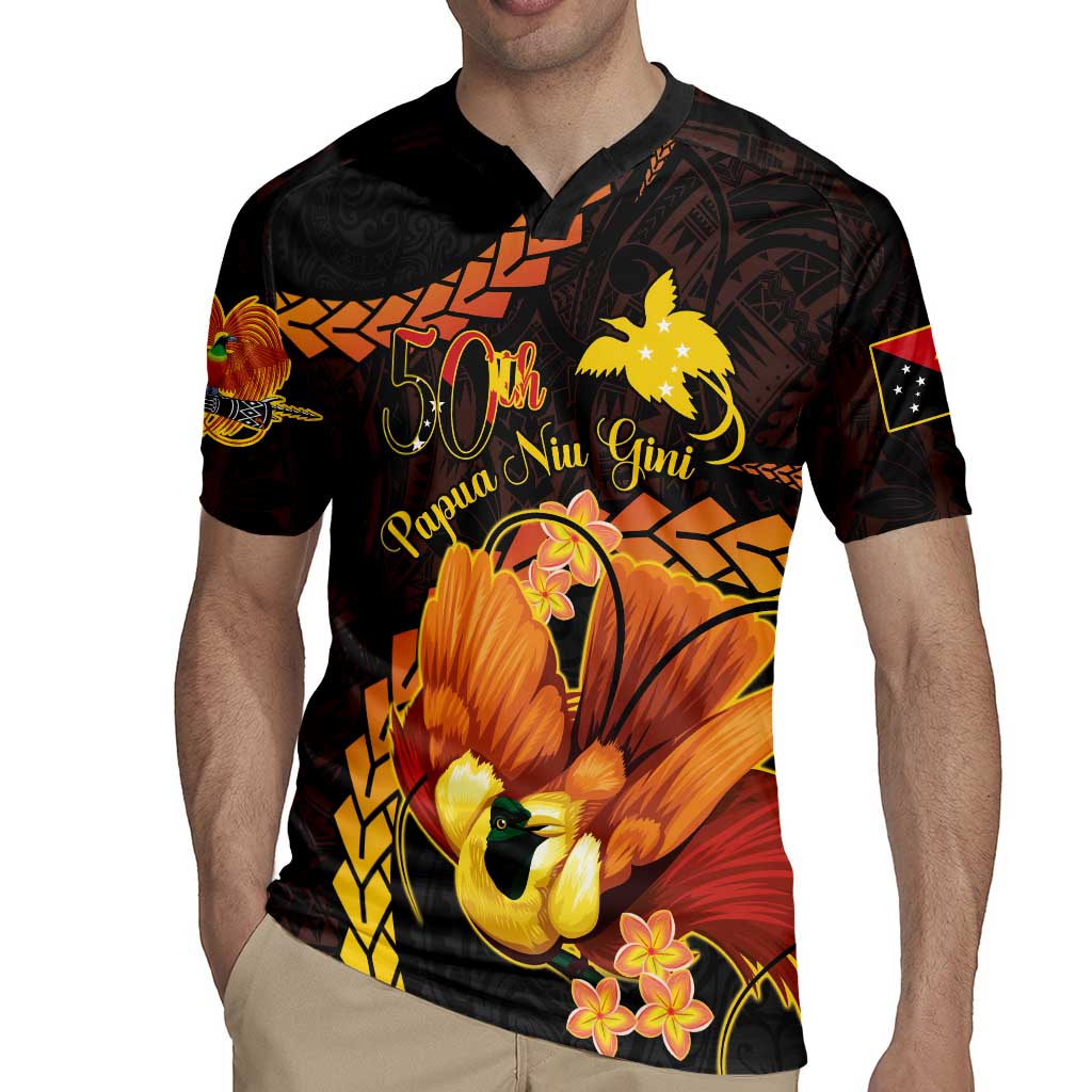 Papua New Guinea Independence Day Rugby Jersey 50th Anniversary Papua Niu Gini Bird Of Paradise LT14 - Polynesian Pride