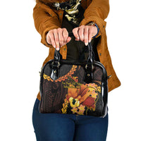 Papua New Guinea Independence Day Shoulder Handbag 50th Anniversary Papua Niu Gini Bird Of Paradise LT14 One Size Black - Polynesian Pride