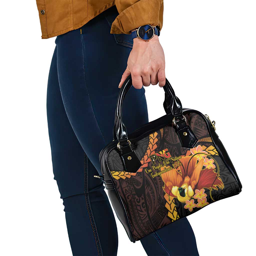 Papua New Guinea Independence Day Shoulder Handbag 50th Anniversary Papua Niu Gini Bird Of Paradise LT14 - Polynesian Pride