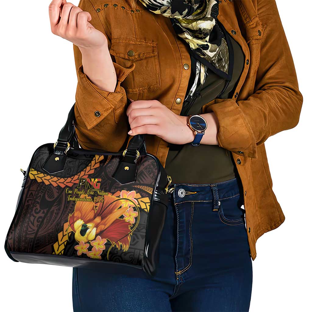 Papua New Guinea Independence Day Shoulder Handbag 50th Anniversary Papua Niu Gini Bird Of Paradise LT14 - Polynesian Pride