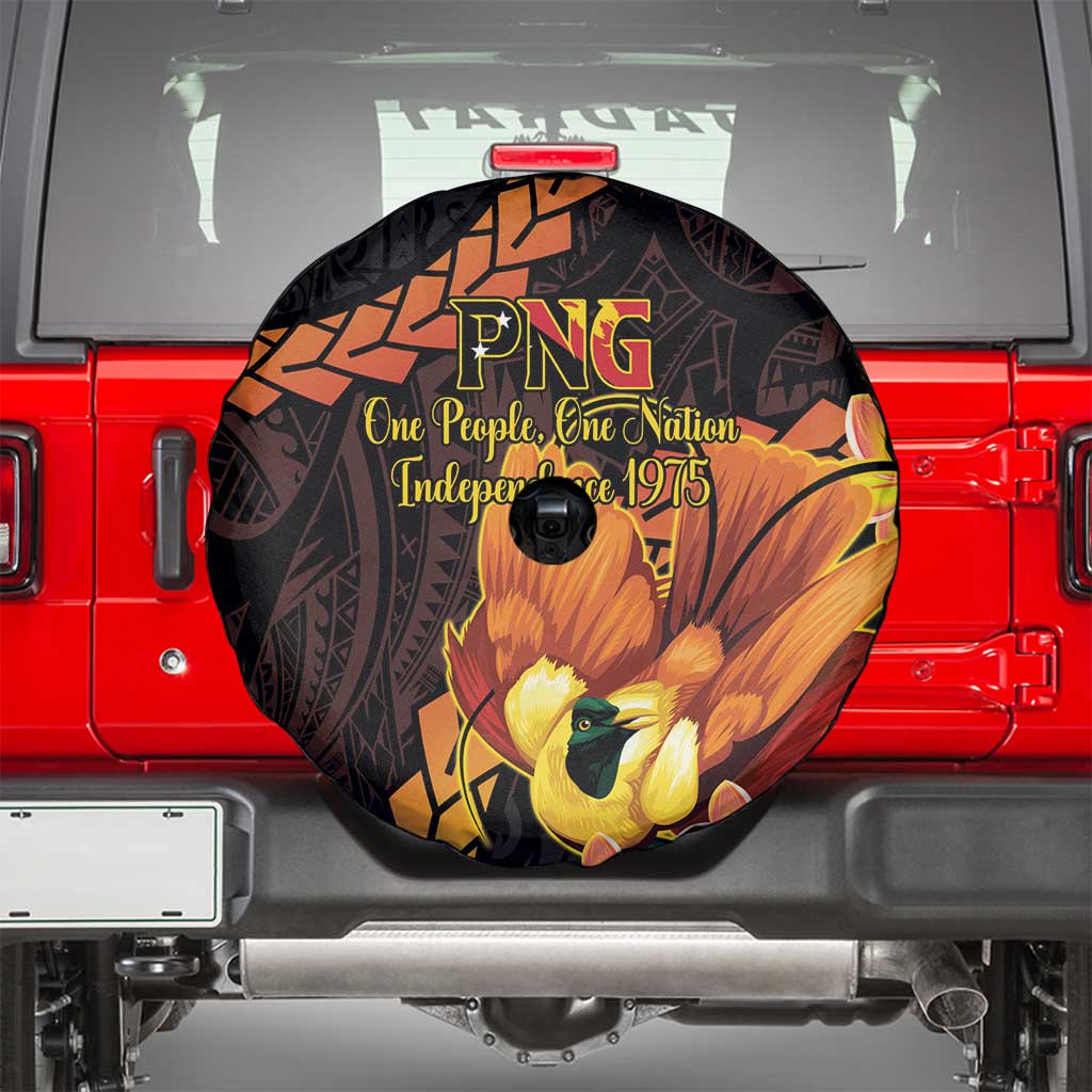 Papua New Guinea Independence Day Spare Tire Cover 50th Anniversary Papua Niu Gini Bird Of Paradise LT14 - Polynesian Pride