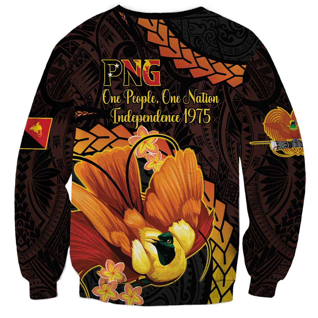 Papua New Guinea Independence Day Sweatshirt 50th Anniversary Papua Niu Gini Bird Of Paradise LT14 - Polynesian Pride