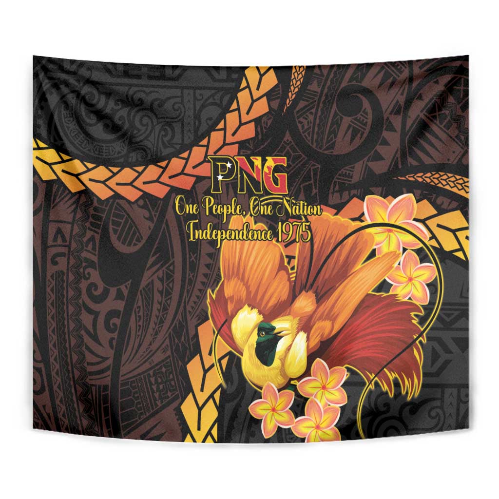 Papua New Guinea Independence Day Tapestry 50th Anniversary Papua Niu Gini Bird Of Paradise LT14 - Polynesian Pride