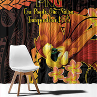 Papua New Guinea Independence Day Window Curtain 50th Anniversary Papua Niu Gini Bird Of Paradise LT14 - Polynesian Pride