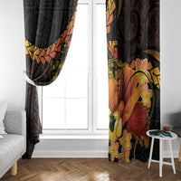 Papua New Guinea Independence Day Window Curtain 50th Anniversary Papua Niu Gini Bird Of Paradise LT14 - Polynesian Pride