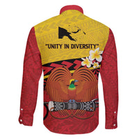 Papua New Guinea Independence Day Family Matching Off The Shoulder Long Sleeve Dress and Hawaiian Shirt Since 1975 Unity In Diversity LT14 - Polynesian Pride