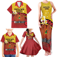 Papua New Guinea Independence Day Family Matching Tank Maxi Dress and Hawaiian Shirt Since 1975 Unity In Diversity LT14 - Polynesian Pride