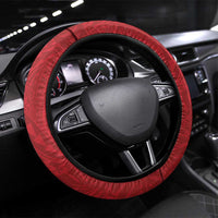 Papua New Guinea Independence Day Steering Wheel Cover Since 1975 Unity In Diversity LT14 Universal Fit Red - Polynesian Pride