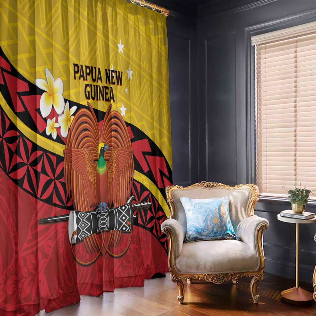 Papua New Guinea Independence Day Window Curtain Since 1975 Unity In Diversity LT14 - Polynesian Pride