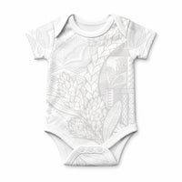 Samoa White Sunday Baby Onesie Lotu Tamaiti Siapo With Teuila