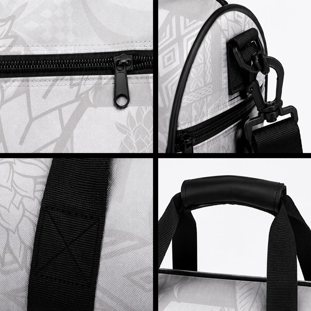 Samoa White Sunday Duffle Bag Lotu Tamaiti Siapo With Teuila