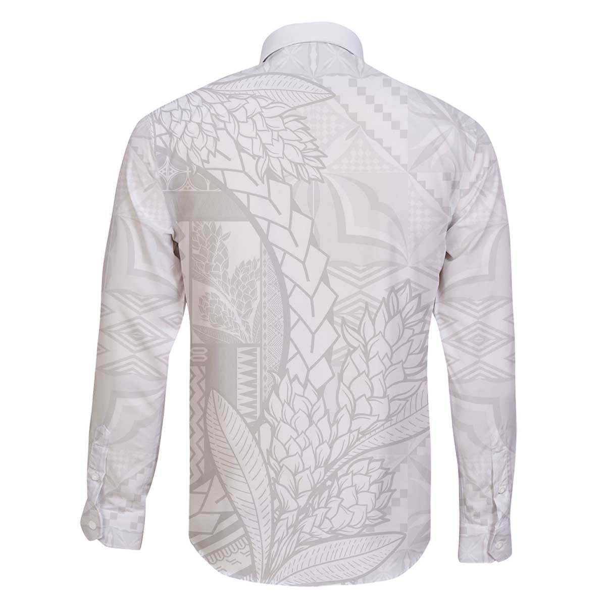 Samoa White Sunday Family Matching Puletasi and Hawaiian Shirt Lotu Tamaiti Siapo With Teuila LT14 - Polynesian Pride