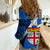 Custom Fiji Rugby Women Casual Shirt World Cup 2023 Go Champions Fijian Tapa Blue Version LT14 - Polynesian Pride