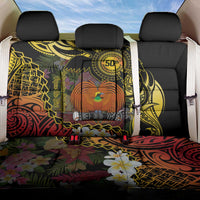 Papua New Guinea 50th Independence Anniversary Back Car Seat Cover Independen Stet bilong Papua Niu Gini LT14 One Size Black - Polynesian Pride