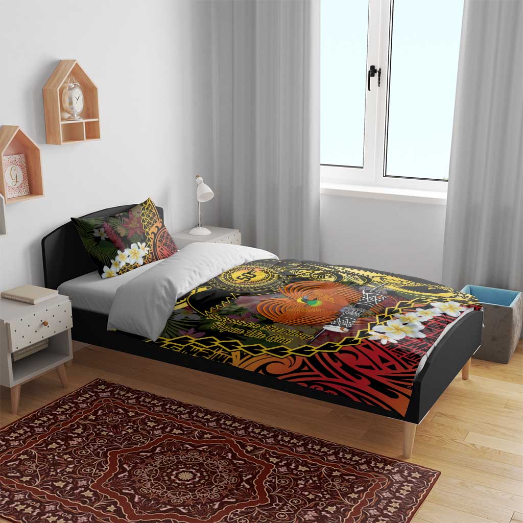 Papua New Guinea 50th Independence Anniversary Bedding Set Independen Stet bilong Papua Niu Gini LT14
