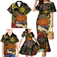 Papua New Guinea 50th Independence Anniversary Family Matching Mermaid Dress and Hawaiian Shirt Independen Stet bilong Papua Niu Gini LT14 - Polynesian Pride