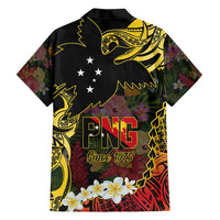 Papua New Guinea 50th Independence Anniversary Family Matching Off Shoulder Short Dress and Hawaiian Shirt Independen Stet bilong Papua Niu Gini LT14 - Polynesian Pride