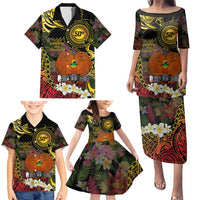 Papua New Guinea 50th Independence Anniversary Family Matching Puletasi and Hawaiian Shirt Independen Stet bilong Papua Niu Gini LT14 - Polynesian Pride