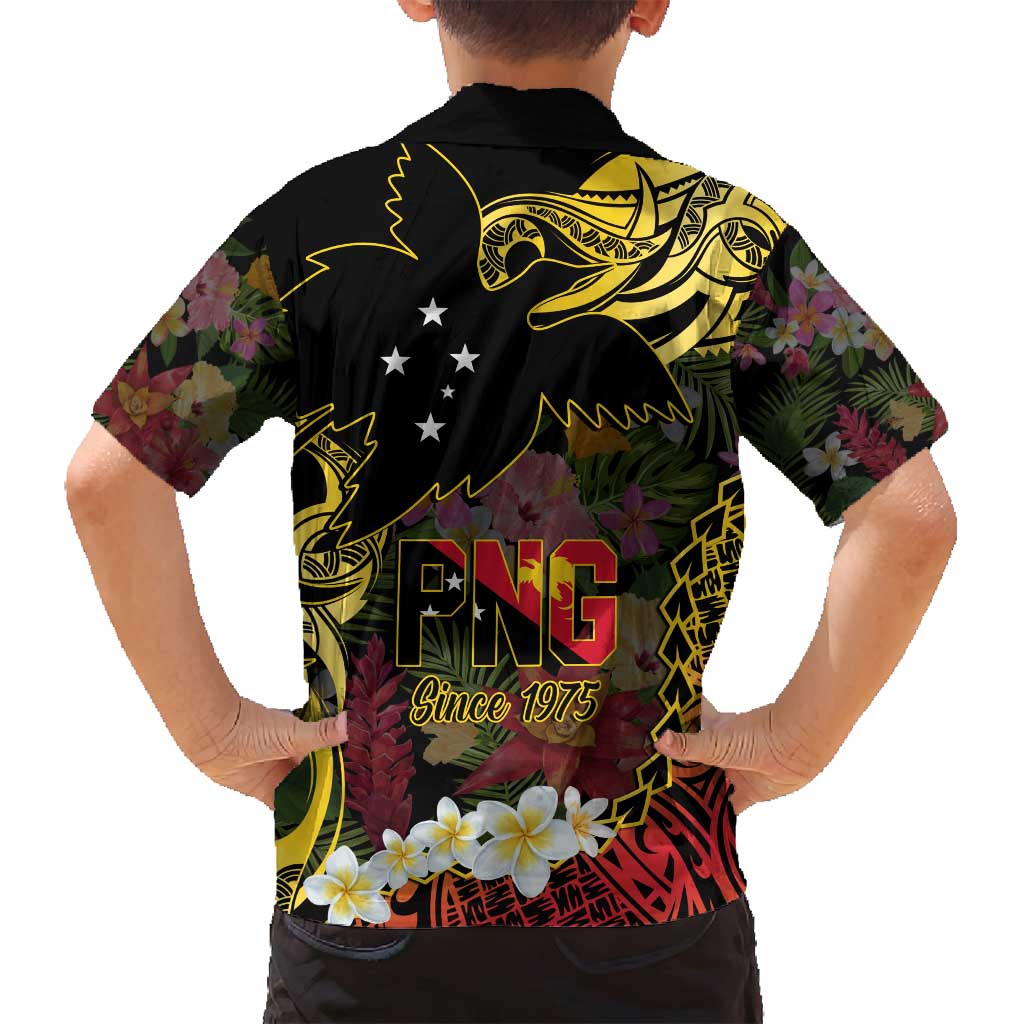 Papua New Guinea 50th Independence Anniversary Family Matching Tank Maxi Dress and Hawaiian Shirt Independen Stet bilong Papua Niu Gini LT14 - Polynesian Pride