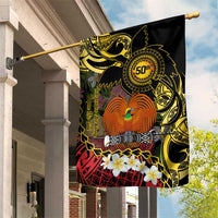 Papua New Guinea 50th Independence Anniversary Garden Flag Independen Stet bilong Papua Niu Gini LT14 House Flag Black - Polynesian Pride