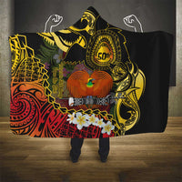 Papua New Guinea 50th Independence Anniversary Hooded Blanket Independen Stet bilong Papua Niu Gini LT14 - Polynesian Pride