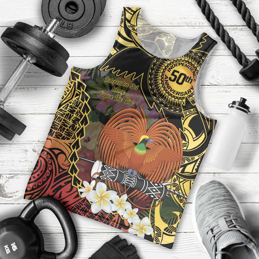Papua New Guinea 50th Independence Anniversary Men Tank Top Independen Stet bilong Papua Niu Gini LT14 - Polynesian Pride