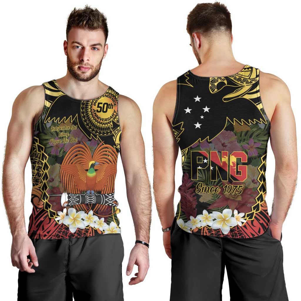 Papua New Guinea 50th Independence Anniversary Men Tank Top Independen Stet bilong Papua Niu Gini LT14 - Polynesian Pride