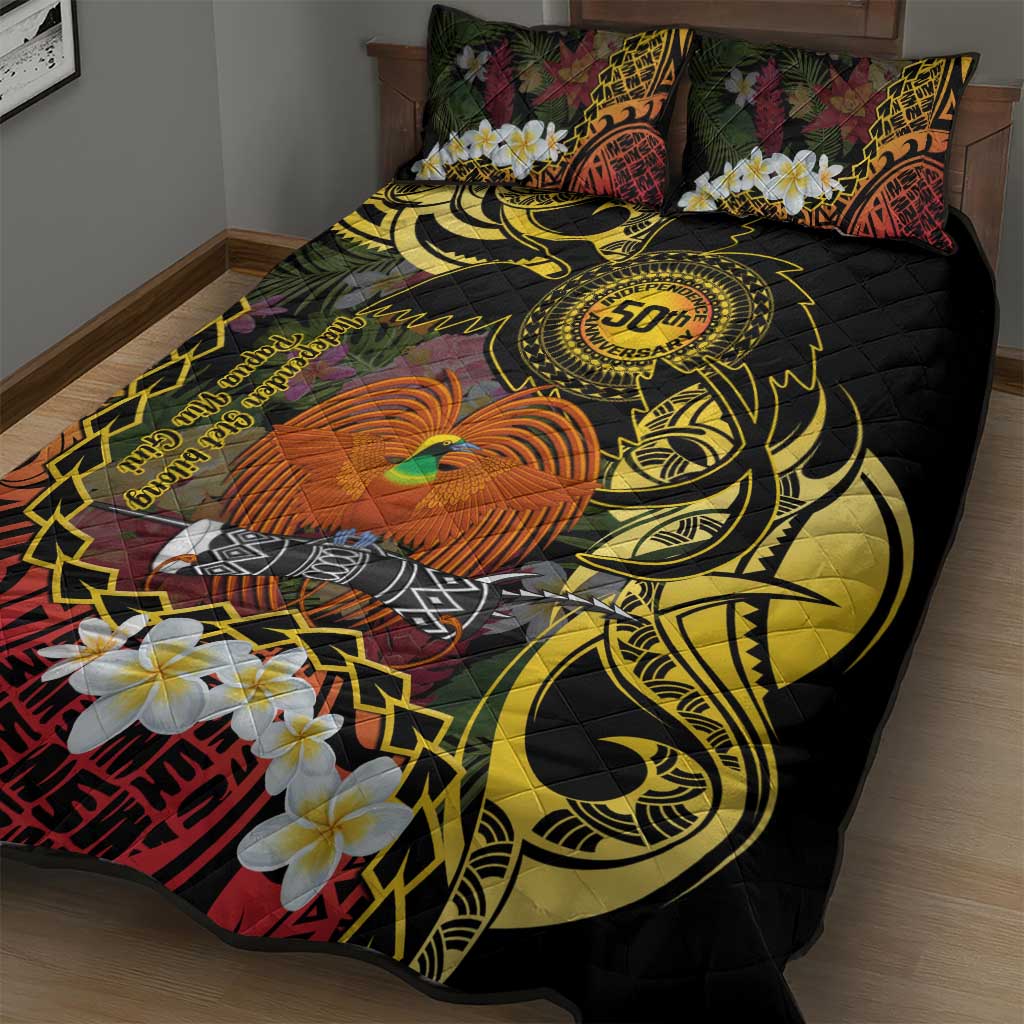 Papua New Guinea 50th Independence Anniversary Quilt Bed Set Independen Stet bilong Papua Niu Gini LT14 - Polynesian Pride