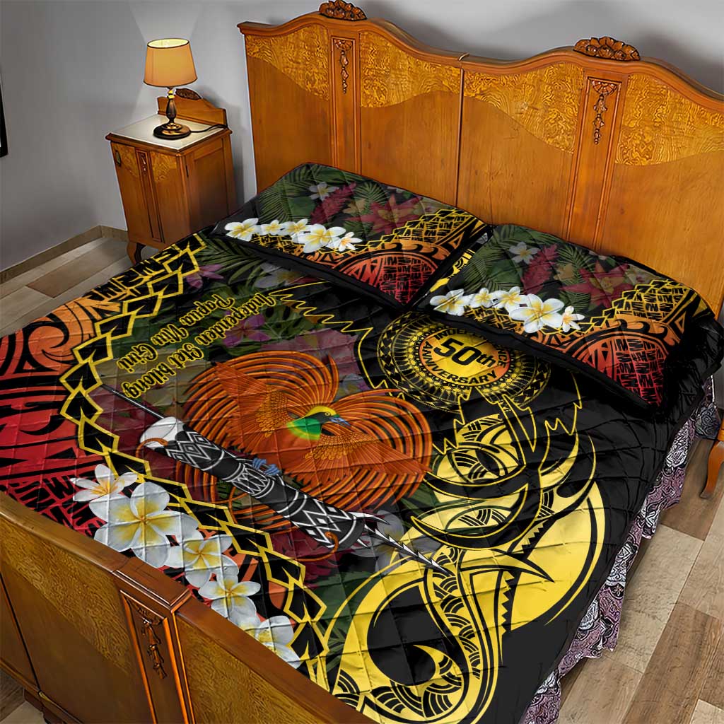 Papua New Guinea 50th Independence Anniversary Quilt Bed Set Independen Stet bilong Papua Niu Gini LT14 - Polynesian Pride