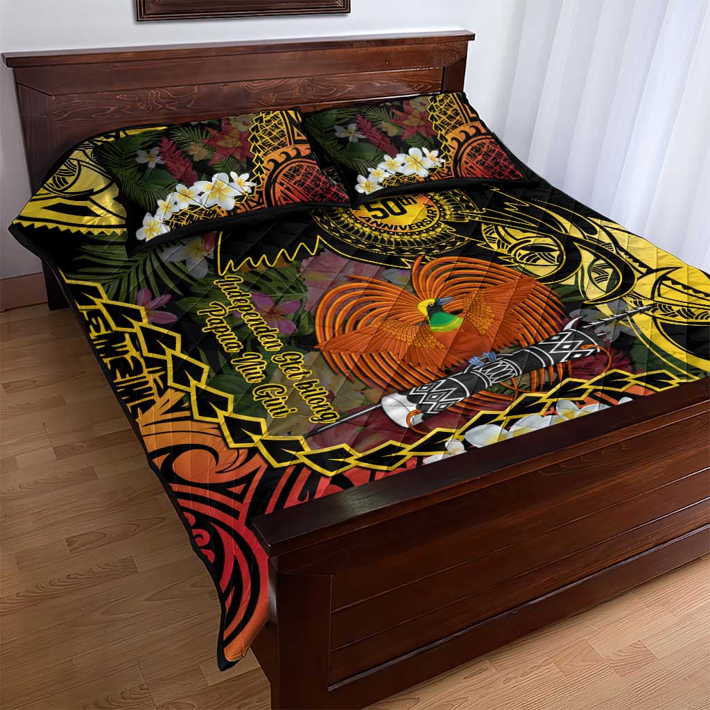 Papua New Guinea 50th Independence Anniversary Quilt Bed Set Independen Stet bilong Papua Niu Gini LT14 - Polynesian Pride