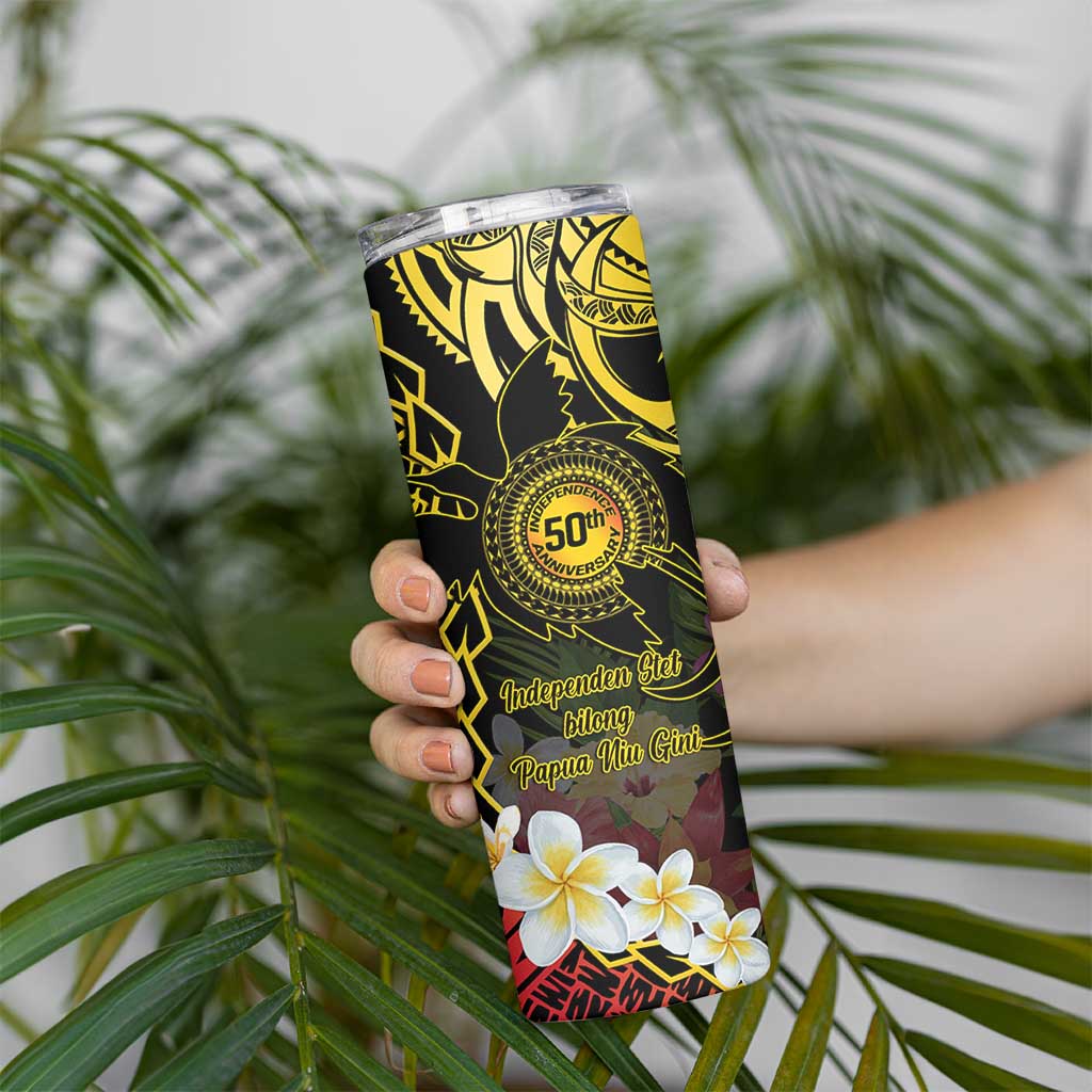 Papua New Guinea 50th Independence Anniversary Skinny Tumbler Independen Stet bilong Papua Niu Gini LT14 - Polynesian Pride