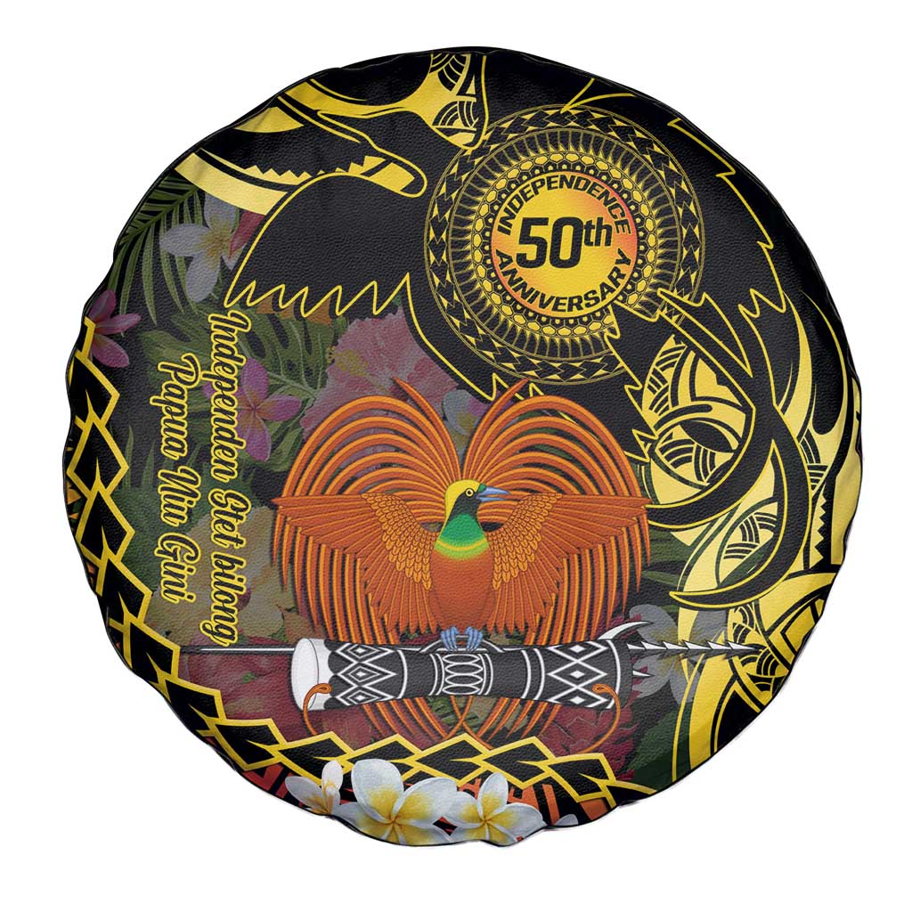 Papua New Guinea 50th Independence Anniversary Spare Tire Cover Independen Stet bilong Papua Niu Gini LT14 - Polynesian Pride
