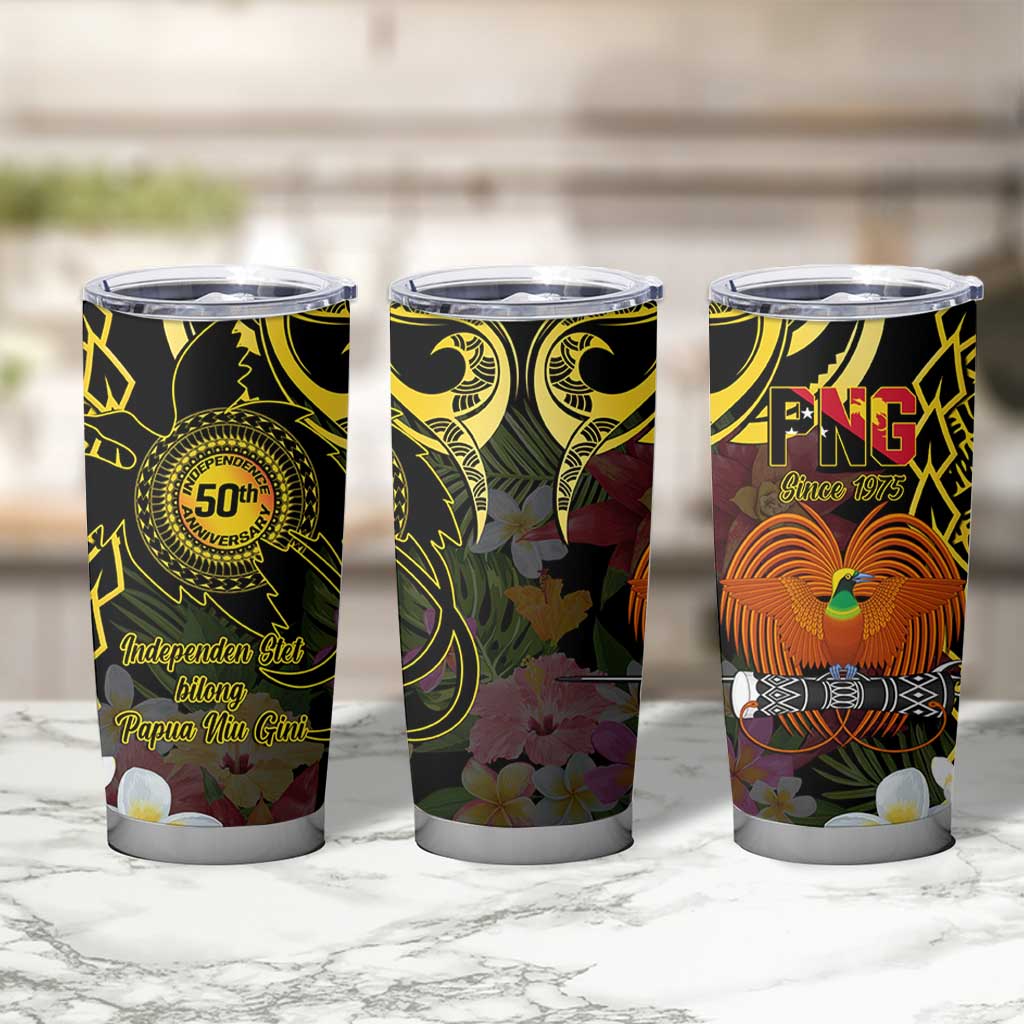Papua New Guinea 50th Independence Anniversary Tumbler Cup Independen Stet bilong Papua Niu Gini LT14 - Polynesian Pride