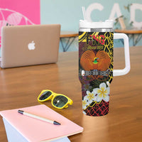 Papua New Guinea 50th Independence Anniversary Tumbler With Handle Independen Stet bilong Papua Niu Gini LT14 - Polynesian Pride