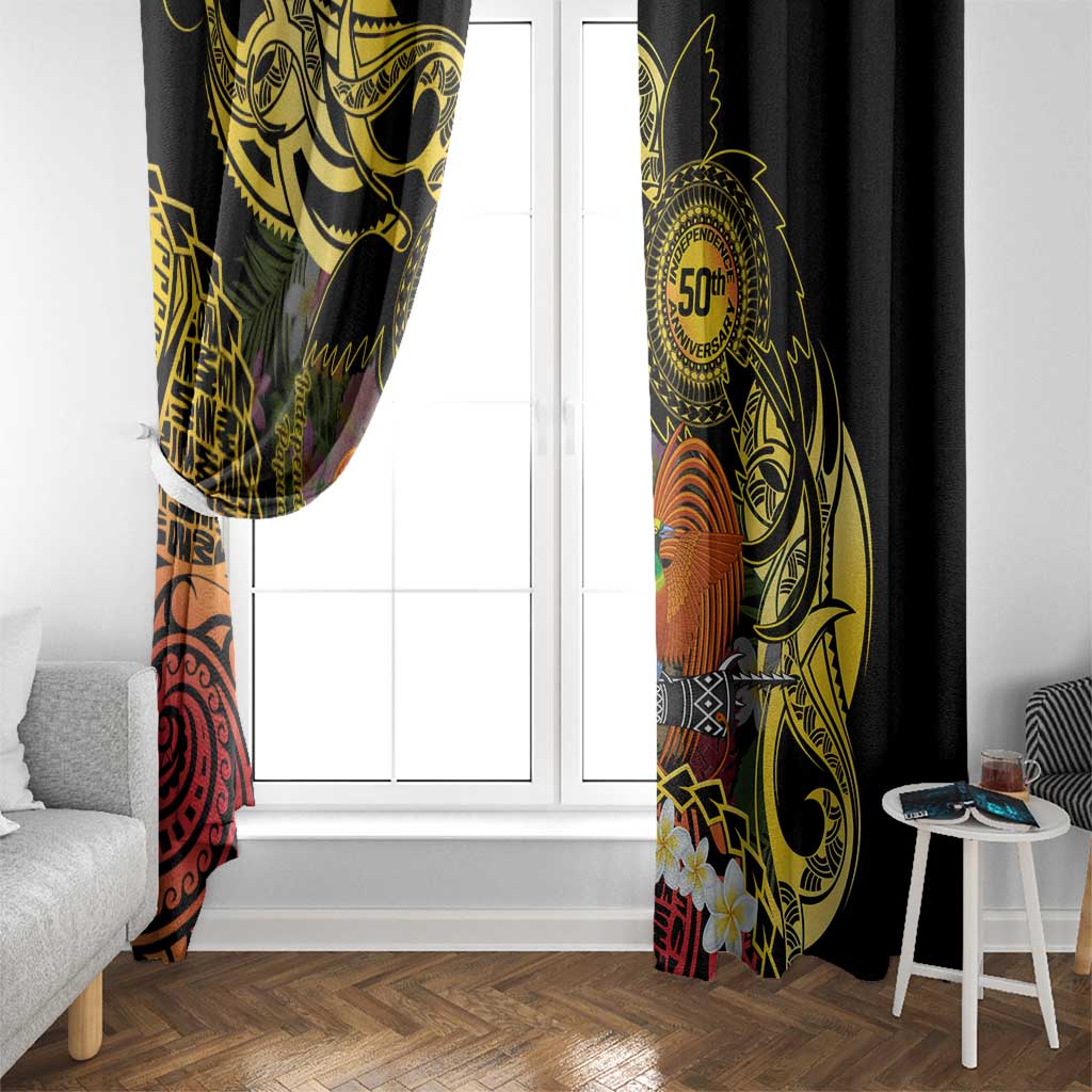 Papua New Guinea 50th Independence Anniversary Window Curtain Independen Stet bilong Papua Niu Gini LT14 - Polynesian Pride