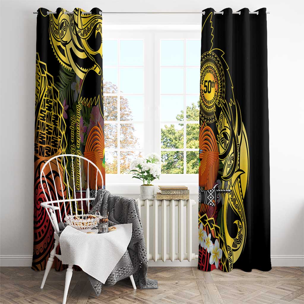 Papua New Guinea 50th Independence Anniversary Window Curtain Independen Stet bilong Papua Niu Gini LT14 - Polynesian Pride