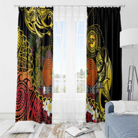 Papua New Guinea 50th Independence Anniversary Window Curtain Independen Stet bilong Papua Niu Gini LT14 - Polynesian Pride